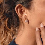 Simple Square Stainless Steel Gold Color Zircon Waterproof&Anti-tarnish Women's Stud Earrings thumbnail 5