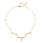 Sleek Star Moon Stainless Steel Gold Color Waterproof&Anti-tarnish Women's Pendant Necklaces thumbnail 1