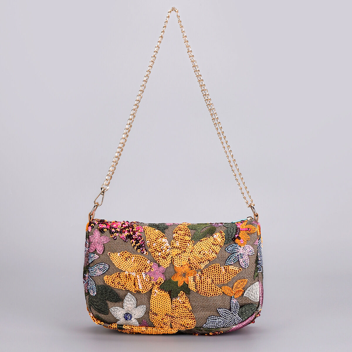 Flower luxury beaded embroidered Women's Shoulder Bags thumbnail 1