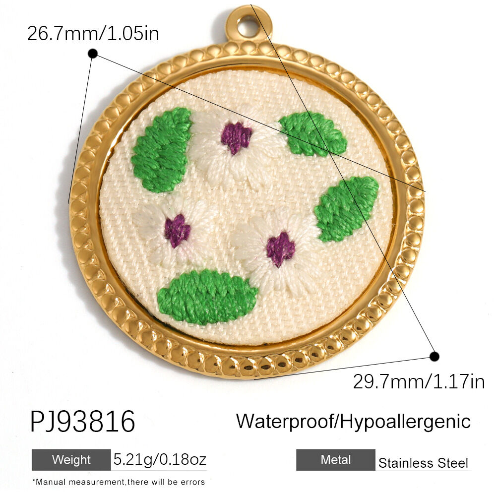 Classic Series Diy Heart Stainless Steel Waterproof   Gold Color  Women's Pendants