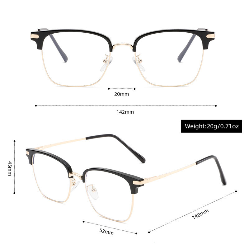 Simple Series Elegant Solid Color Women's Blue Light Blocking Glasses thumbnail 5