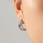 Daily Stainless Steel Waterproof Gold Color Zircon Women's Stud Earrings thumbnail 4
