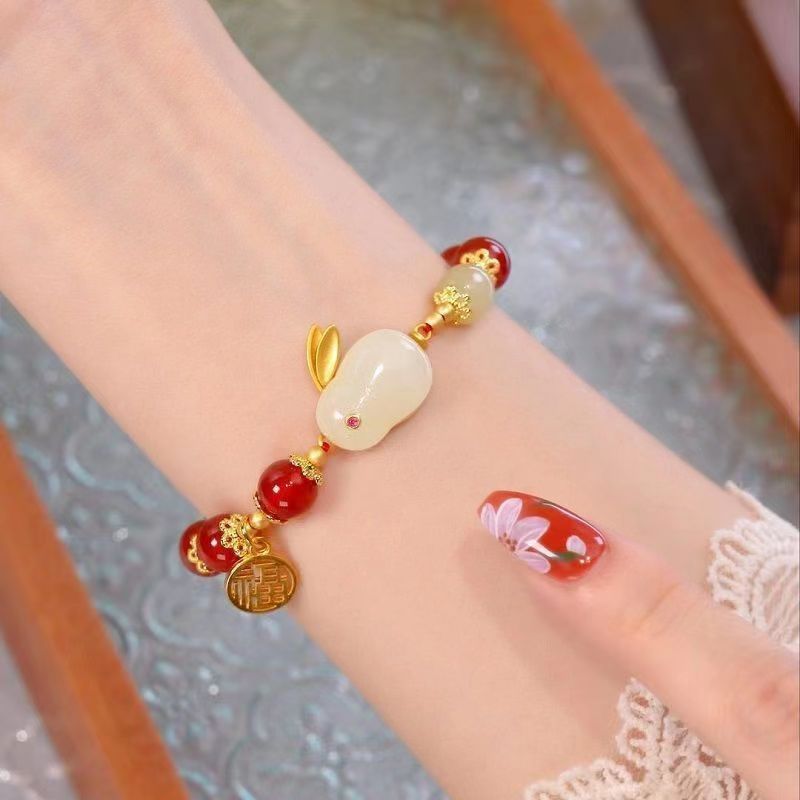 Luxurious Series Sweet Bow Knot Solid Color Number Angel Wings Beaded Bracelets thumbnail 3