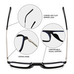 Simple Series Casual Solid Color Leopard Print Women's Blue Light Blocking Glasses thumbnail 3