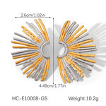 Flower Shape Stainless Steel Waterproof Mixed Color Women's Stud Earrings thumbnail 2