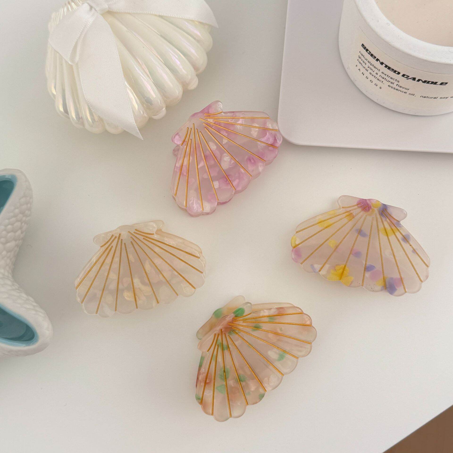 Vacation Shell Plastic Women's Hair Clips