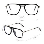 Simple Series Casual Solid Color Leopard Print Women's Blue Light Blocking Glasses thumbnail 4