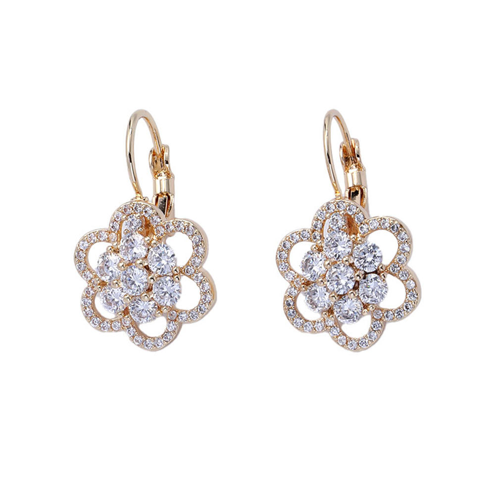 Simple Series Daily Mixed Gold Color And Silver Colors Metal Gold Color Women's Hoop Earrings - 1