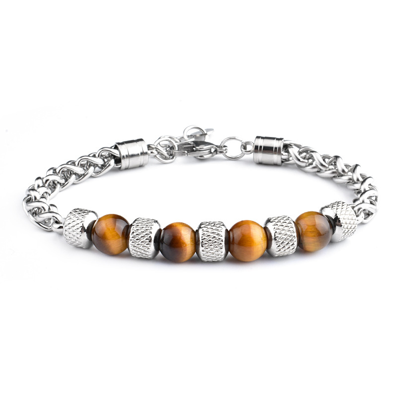 Simple Series Daily Circle Titanium Steel Unisex Braided Bracelets thumbnail 1