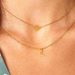 Minimalistic necklace open moon thumbnail 3