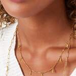 Stainless steel necklace lightning bolt thumbnail 4