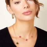 Necklace three colorful clovers thumbnail 4