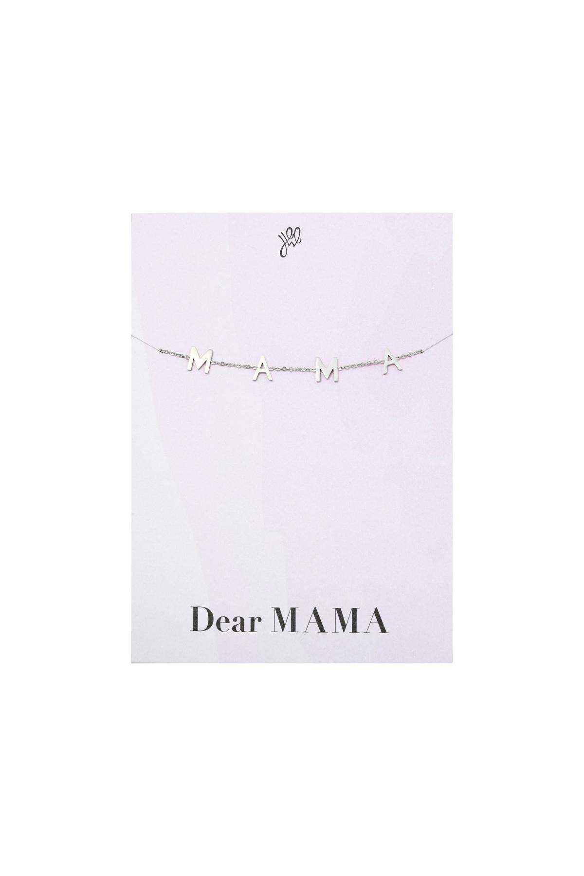 Bracelet Dear Mama Silver Color Stainless Steel - 1
