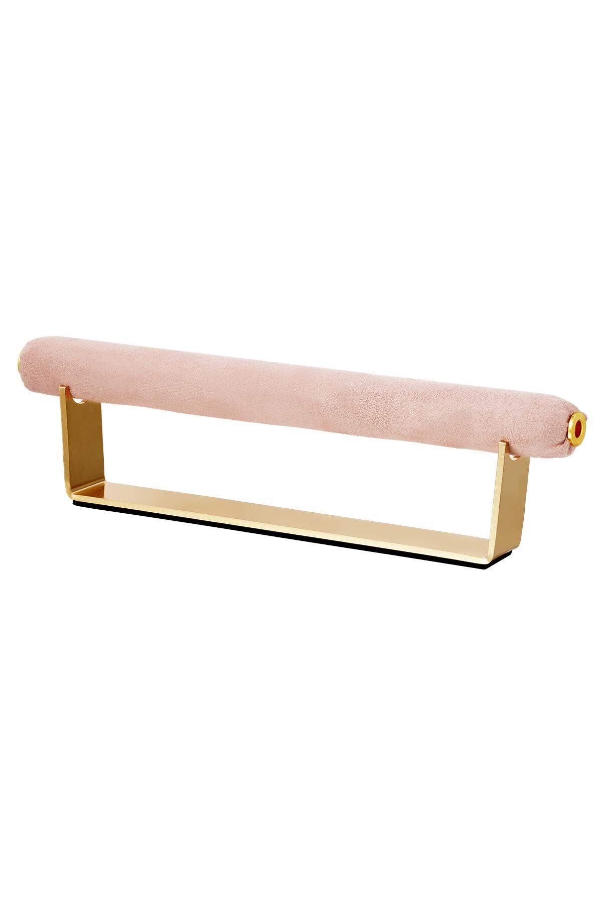 Display ring soft fabric Pink Imitation Suede - 1