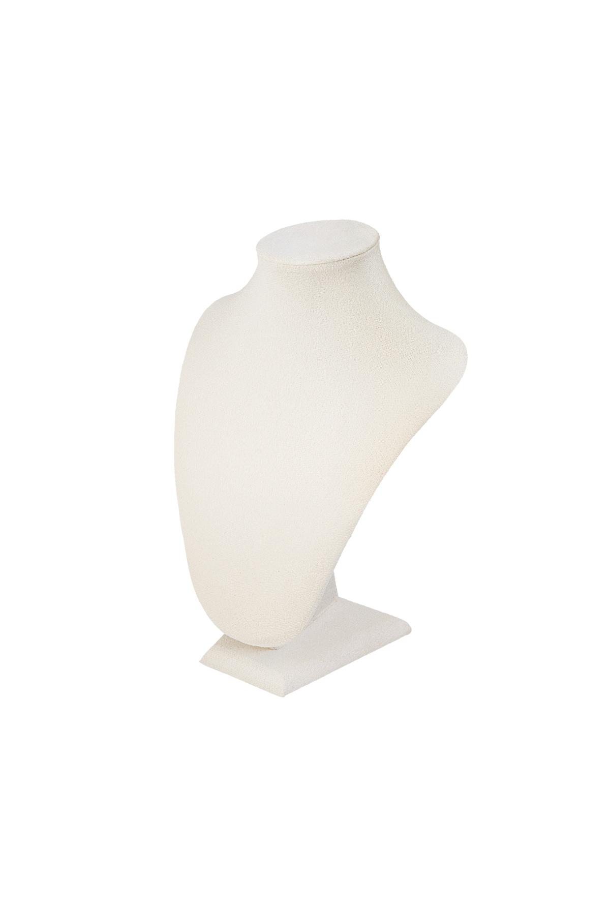 Display necklace small - off-white Nylon - 1