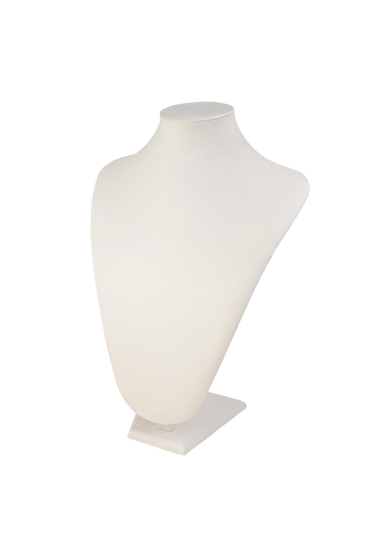 Display necklace - off-white Nylon - 1